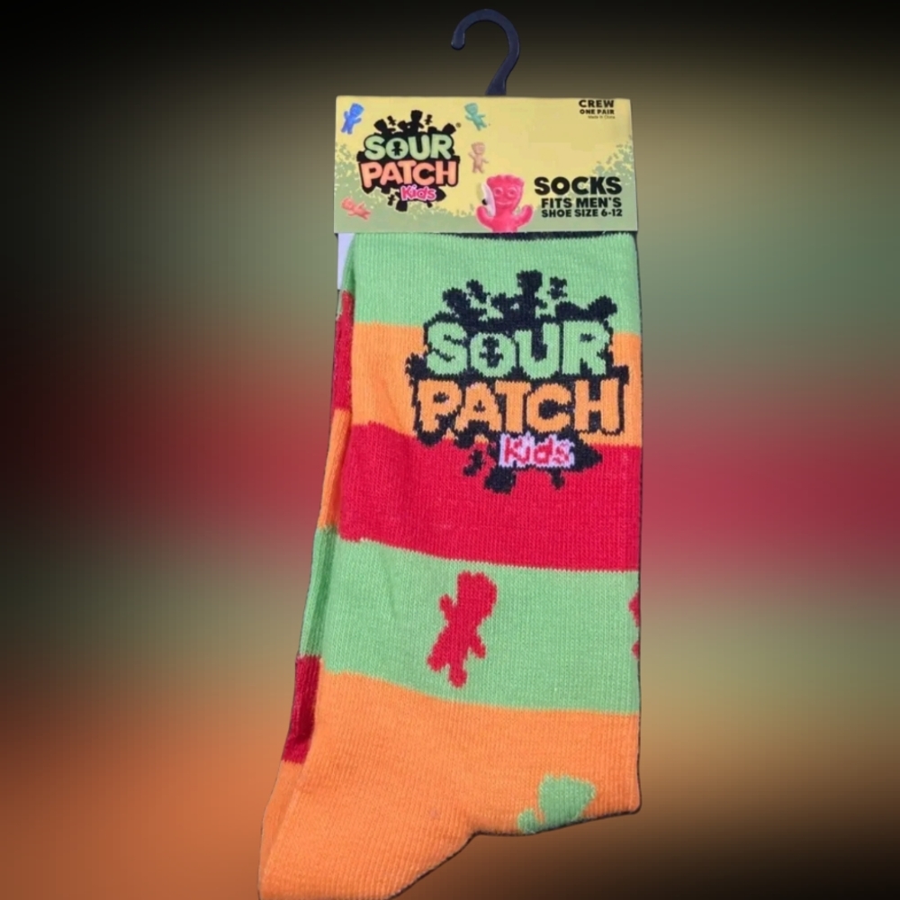 Sour Patch Kids crew socks